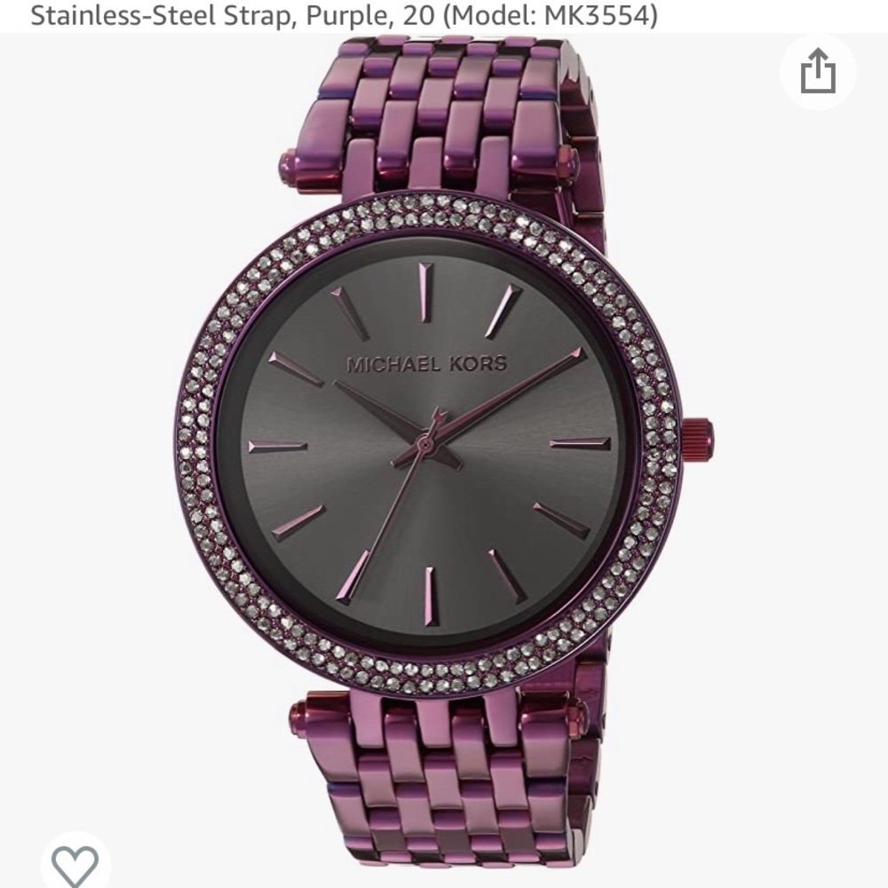 Beautiful purple MK watch!